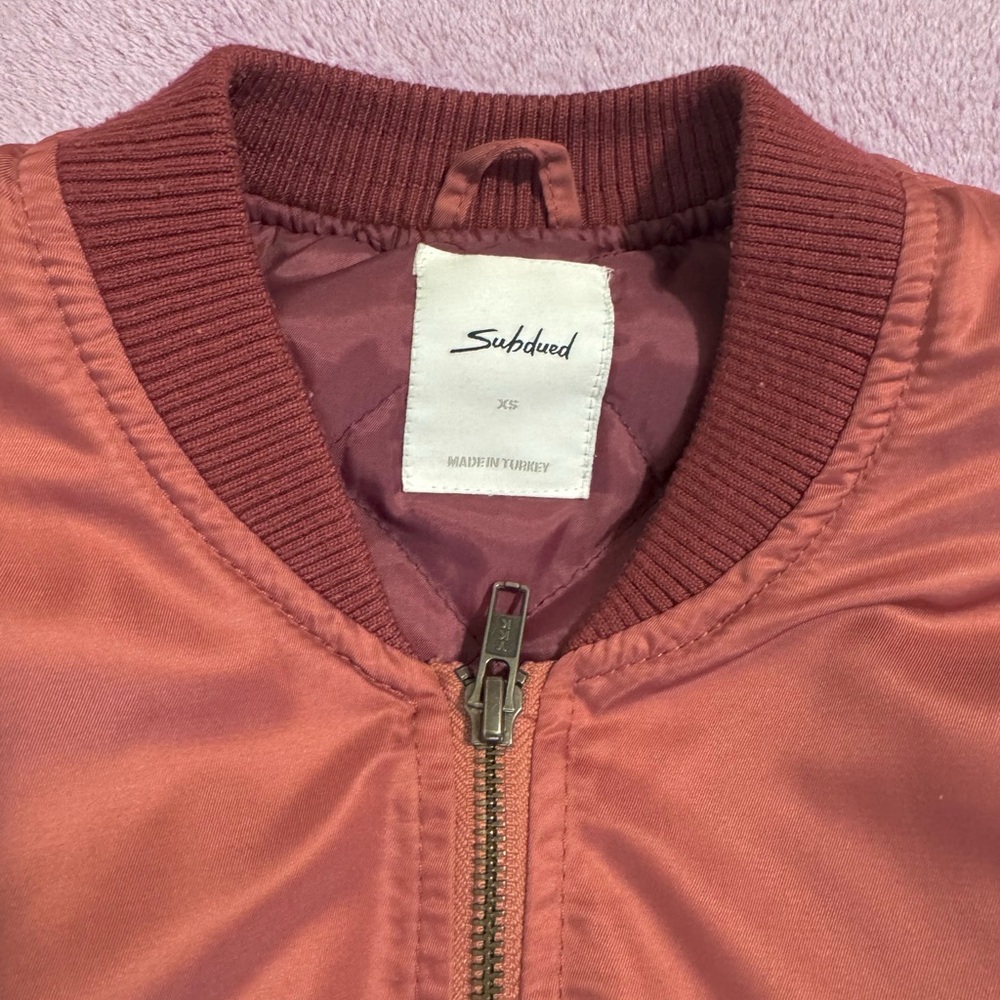 Men's Rust Bomber Jacket - Picture 3 of 4